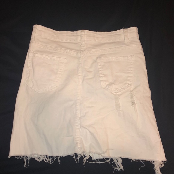 White Denim Skirt - Picture 3 of 3